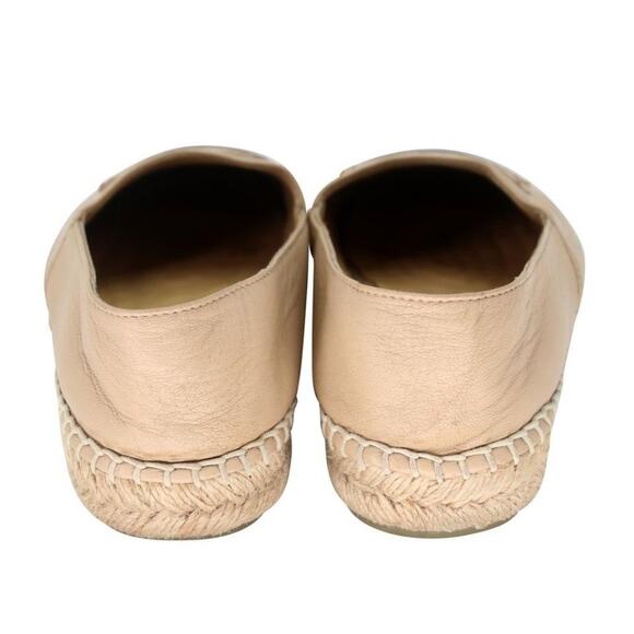 Chanel Cap Toe Large 38 Monogram Leather CC Espadrille Flats CC-0921N-0005 - Picture 9 of 11